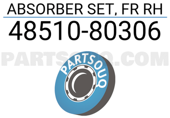 Toyota 4851080306 ABSORBER SET, FR RH
