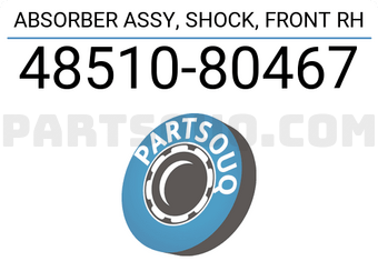 Toyota 4851080467 ABSORBER ASSY, SHOCK, FRONT RH