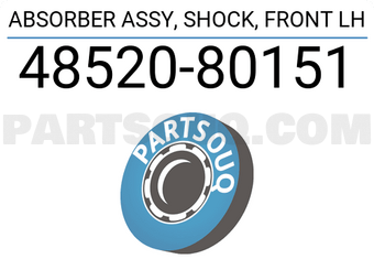 Toyota 4852080151 ABSORBER ASSY, SHOCK, FRONT LH