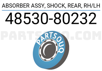 Toyota 4853080232 ABSORBER ASSY, SHOCK, REAR, RH/LH