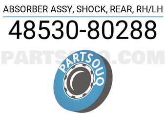 Toyota 4853080288 ABSORBER ASSY, SHOCK, REAR, RH/LH