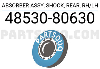 Toyota 4853080630 ABSORBER ASSY, SHOCK, REAR, RH/LH