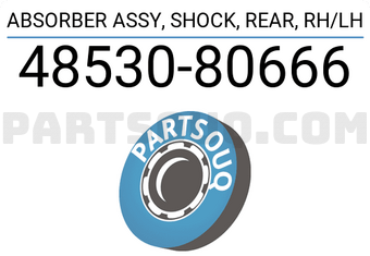 Toyota 4853080666 ABSORBER ASSY, SHOCK, REAR, RH/LH