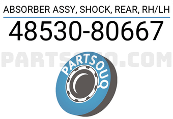 Toyota 4853080667 ABSORBER ASSY, SHOCK, REAR, RH/LH