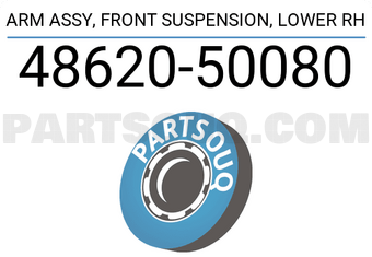 Toyota 4862050080 ARM ASSY, FRONT SUSPENSION, LOWER RH
