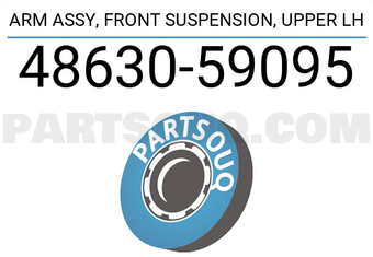 Toyota 4863059095 ARM ASSY, FRONT SUSPENSION, UPPER LH