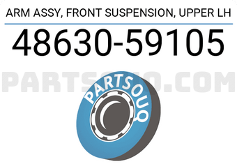 Toyota 4863059105 ARM ASSY, FRONT SUSPENSION, UPPER LH