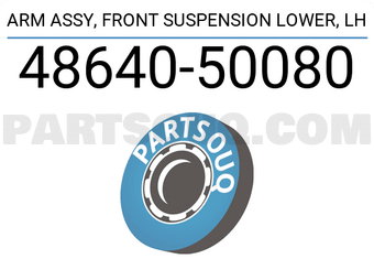 Toyota 4864050080 ARM ASSY, FRONT SUSPENSION LOWER, LH