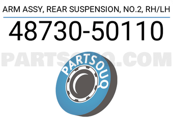 Toyota 4873050110 ARM ASSY, REAR SUSPENSION, NO.2, RH/LH