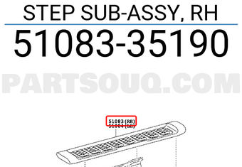 Toyota 5108335190 STEP SUB-ASSY, RH