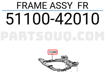 Toyota 5110042010 FRAME ASSY FR