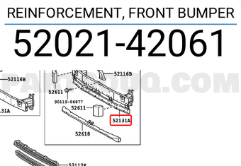 Toyota 5202142061 REINFORCEMENT, FRONT BUMPER