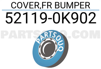 Toyota 521190K902 COVER,FR BUMPER