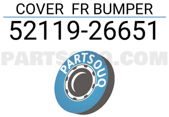 Toyota 5211926651 COVER FR BUMPER