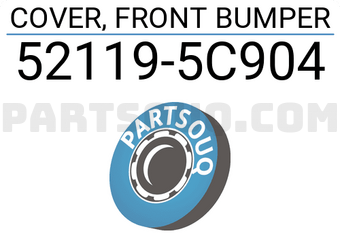 Toyota 521195C904 COVER, FRONT BUMPER