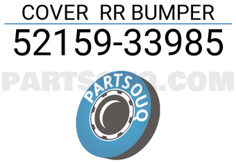 Toyota 5215933985 COVER RR BUMPER