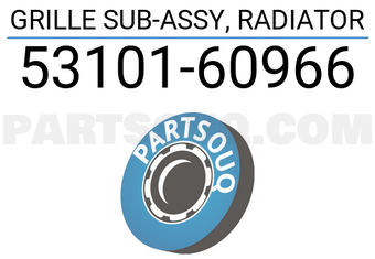 Toyota 5310160966 GRILLE SUB-ASSY, RADIATOR