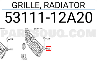 Toyota 5311112A20 GRILLE, RADIATOR