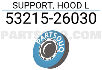 Toyota 5321526030 SUPPORT, HOOD L