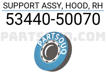 Toyota 5344050070 SUPPORT ASSY, HOOD, RH