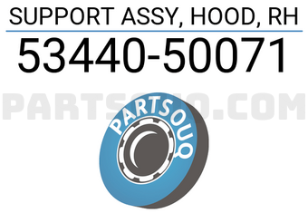 Toyota 5344050071 SUPPORT ASSY, HOOD, RH