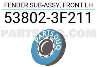 Toyota 538023F211 FENDER SUB-ASSY, FRONT LH
