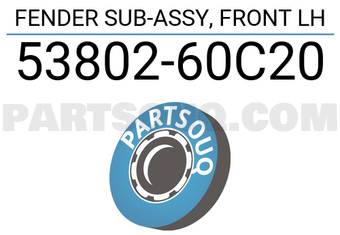Toyota 5380260C20 FENDER SUB-ASSY, FRONT LH