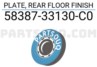 Toyota 5838733130C0 PLATE, REAR FLOOR FINISH