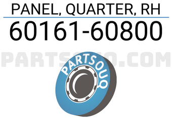Toyota 6016160800 PANEL, QUARTER, RH