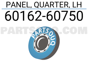 Toyota 6016260750 PANEL, QUARTER, LH