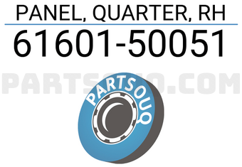 Toyota 6160150051 PANEL, QUARTER, RH