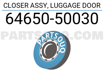 Toyota 6465050030 CLOSER ASSY, LUGGAGE DOOR