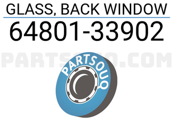 Toyota 6480133902 GLASS, BACK WINDOW