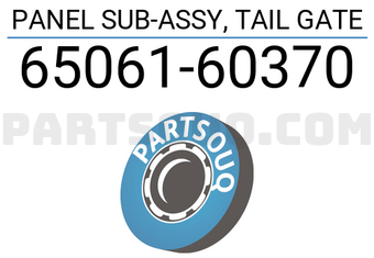 Toyota 6506160370 PANEL SUB-ASSY, TAIL GATE