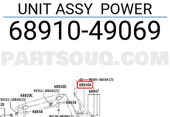 Toyota 6891049069 UNIT ASSY POWER