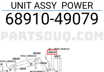 Toyota 6891049079 UNIT ASSY POWER