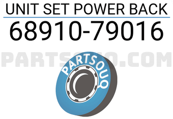 Toyota 6891079016 UNIT SET POWER BACK