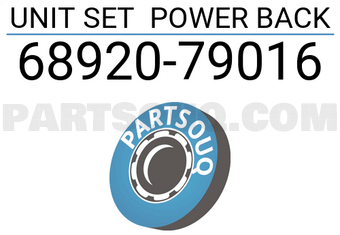 Toyota 6892079016 UNIT SET POWER BACK
