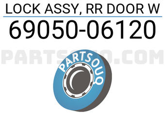 Toyota 6905006120 LOCK ASSY, RR DOOR W