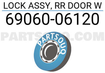 Toyota 6906006120 LOCK ASSY, RR DOOR W