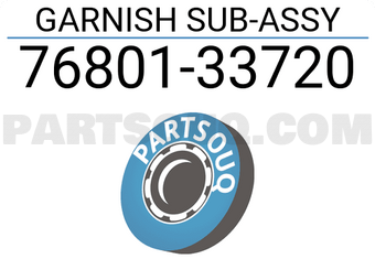 Toyota 7680133720 GARNISH SUB-ASSY
