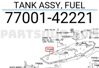 Toyota 7700142221 TANK ASSY, FUEL