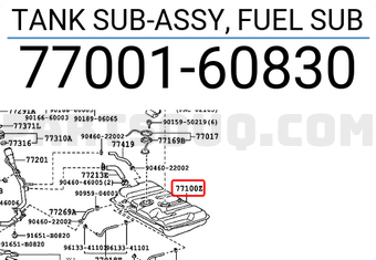 Toyota 7700160830 TANK SUB-ASSY, FUEL SUB