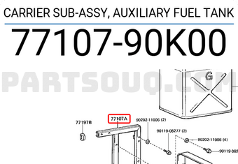 Toyota 7710790K00 CARRIER SUB-ASSY, AUXILIARY FUEL TANK