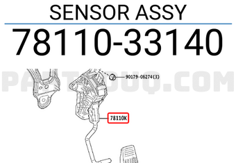 Toyota 7811033140 SENSOR ASSY