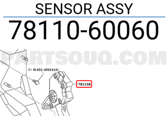 Toyota 7811060060 SENSOR ASSY