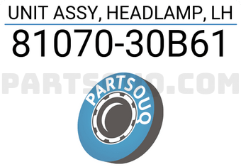 Toyota 8107030B61 UNIT ASSY, HEADLAMP, LH