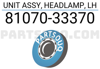 Toyota 8107033370 UNIT ASSY, HEADLAMP, LH