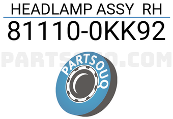 Toyota 811100KK92 HEADLAMP ASSY RH