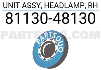 Toyota 8113048130 UNIT ASSY, HEADLAMP, RH